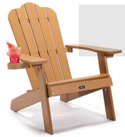 TALE Adirondack Chair Backyard Outdoor Furniture Painted Seating with Cup Holder