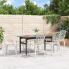 Patio Chairs 6 pcs Cast Aluminum White