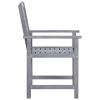 Patio Chairs 4 pcs Solid Acacia Wood Gray