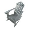 Reclining Wooden Outdoor Rocking Adirondack chair,walnut