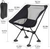 Portable Camping Chair Backpacking Chair with Anti-Slip Large Feet and Carry Bag for Outdoor Camp Hiking Capacity 220 lbs