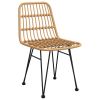 Patio Chairs 2 pcs 18.9"x24.4"x33.1" PE Rattan