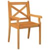 Patio Dining Chairs 2 pcs Solid Wood Acacia