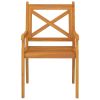 Patio Dining Chairs 2 pcs Solid Wood Acacia