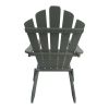 Outdoor or indoor Wood Adirondack chair, foldable, grey