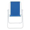 Oxford Cloth Iron Outdoor Beach Chair Blue