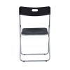 4Pcs Plastic Folding Chairs Comfortable Event Chairs Modern Party Chairs Lightweight Durable Foldable Chair for Home Office Outdoor Indoor, Black