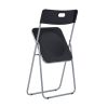 4Pcs Plastic Folding Chairs Comfortable Event Chairs Modern Party Chairs Lightweight Durable Foldable Chair for Home Office Outdoor Indoor, Black