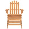 Patio Adirondack Chair with Footrest Solid Wood Acacia