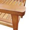 Patio Chairs 2 pcs Solid Acacia Wood Brown