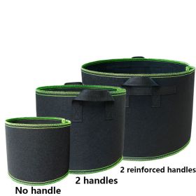 Planting Sack Black Non-woven Seedling Flower Pot (Option: Green Fluorescent-5 Gallons Platinum 30x25)