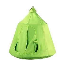 Adult Indoor Outdoor Hanging Tent Suit Hammock (Color: Green)