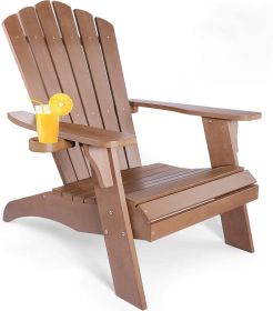 Polystyrene Adirondack Chair (Color: brown)