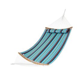 Outdoor Hammock with Detachable Pillow (Color: Blue)