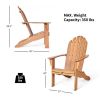 Wooden Outdoor Lounge Chair with Ergonomic Design for Yard and Garden