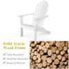 Wooden Outdoor Lounge Chair with Ergonomic Design for Yard and Garden