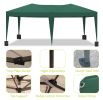 10 x 20 ft Heavy Duty Awning Canopy Pop Up Gazebo Marquee Party Wedding Event Tent with 6 Removable Sidewalls & Carry Bag