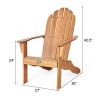 Wooden Outdoor Lounge Chair with Ergonomic Design for Yard and Garden