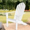 Wooden Outdoor Lounge Chair with Ergonomic Design for Yard and Garden