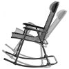 Outdoor Patio Headrest Folding Zero Gravity Rocking Chair