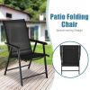 4-Pack Patio Folding Chairs Portable for Outdoor Camping