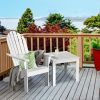 Wooden Outdoor Lounge Chair with Ergonomic Design for Yard and Garden