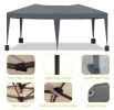 10 x 20 ft Heavy Duty Awning Canopy Pop Up Gazebo Marquee Party Wedding Event Tent with 6 Removable Sidewalls & Carry Bag