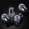 Garden Cracked Glass Ball Hanging Solar Lights with Handle and Clip