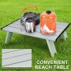 2 Pack 5-Position Outdoor Folding Backpack Beach Table Chair Reclining Chair Set